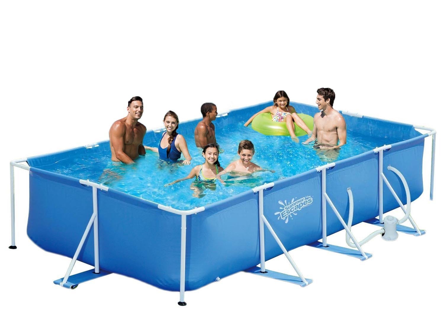 piscine autoportee famille
