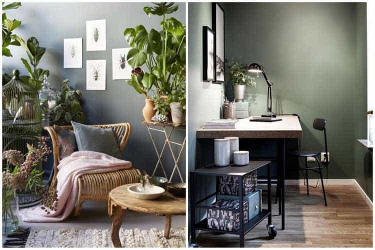 Vert kaki : la nouvelle couleur tendance pour la décoration