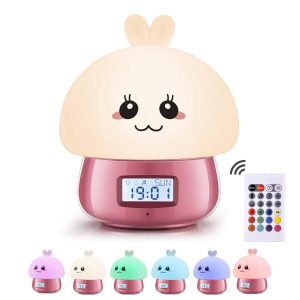 Réveil Enfant Fille Veilleuse Bébé Lampe Chevet Urslif Veilleuse Nuit Horloge Digitale