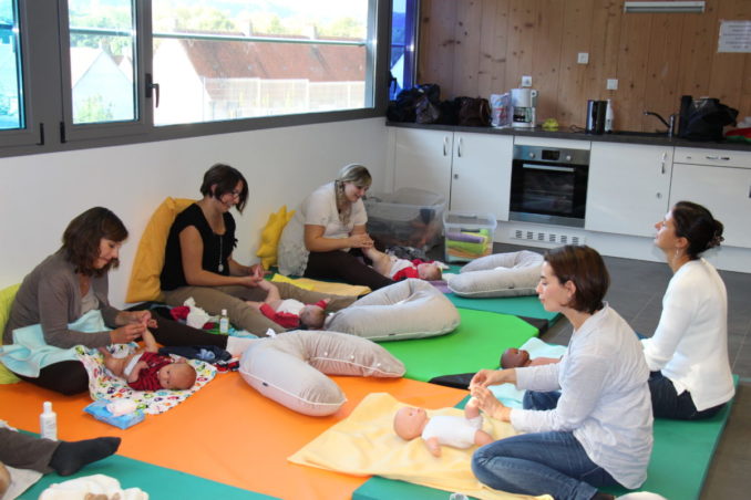 Atelier de massage pour bébé