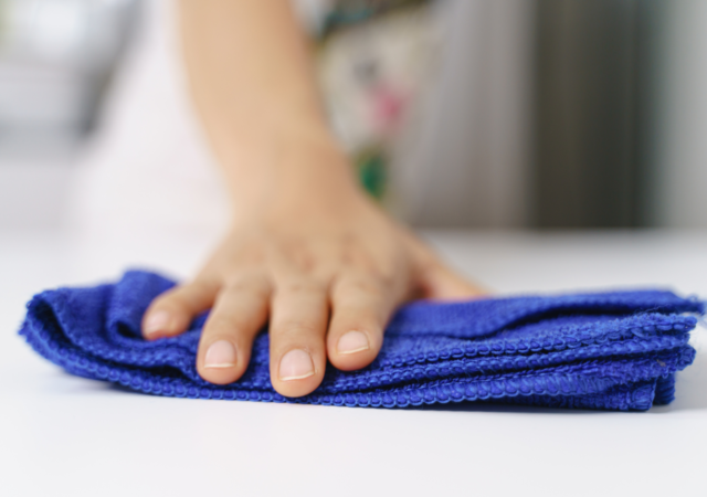 bien utiliser les chiffons microfibre pour le nettoyage